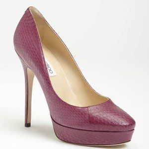 Jimmy Choo Purple Payton Shoes  5" Heels NEW Size 39